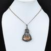 Copper Pink Opal Pendant Copper Wire Wrapped Gemstone Pendant Pink Opal Jewelry Handmade Pendant Copper Wire Wrapped Jewelry Gift For Mother