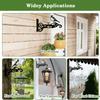 1/2Pcs Heavy Duty Outdoor Hanging Basket Brackets, Iron Plant Hanger Wall Hooks for Bird Feeders, Planters, Lanterns, Fence & Wind Chimes