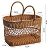 Imitation Rattan Woven Picnic & Shopping Basket