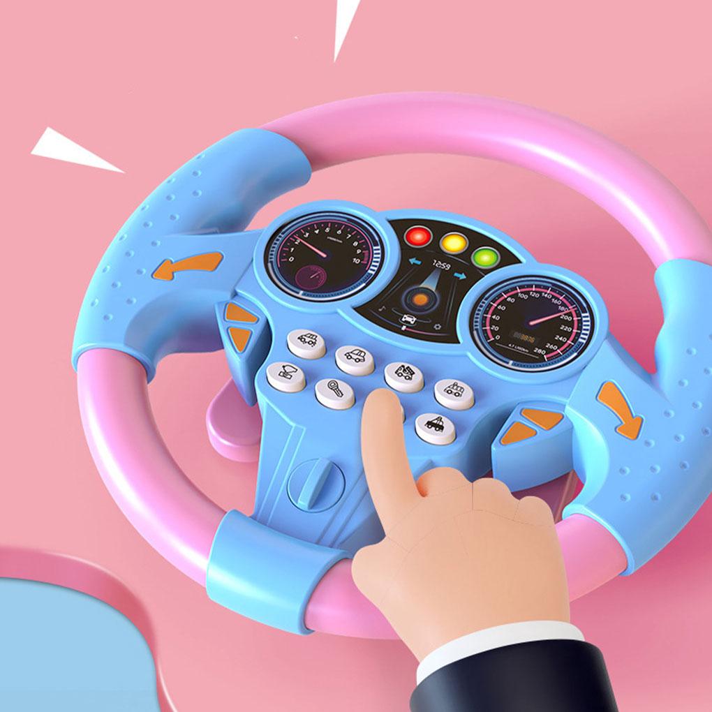 ABS Driving Steering Wheel Role-playing Toy With Simulation Effects For Kids Steering Wheel Toys