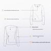 Yiershuang Women's Antibacterial Anti-static Thin Long-Sleeve Turtleneck Thermal Top