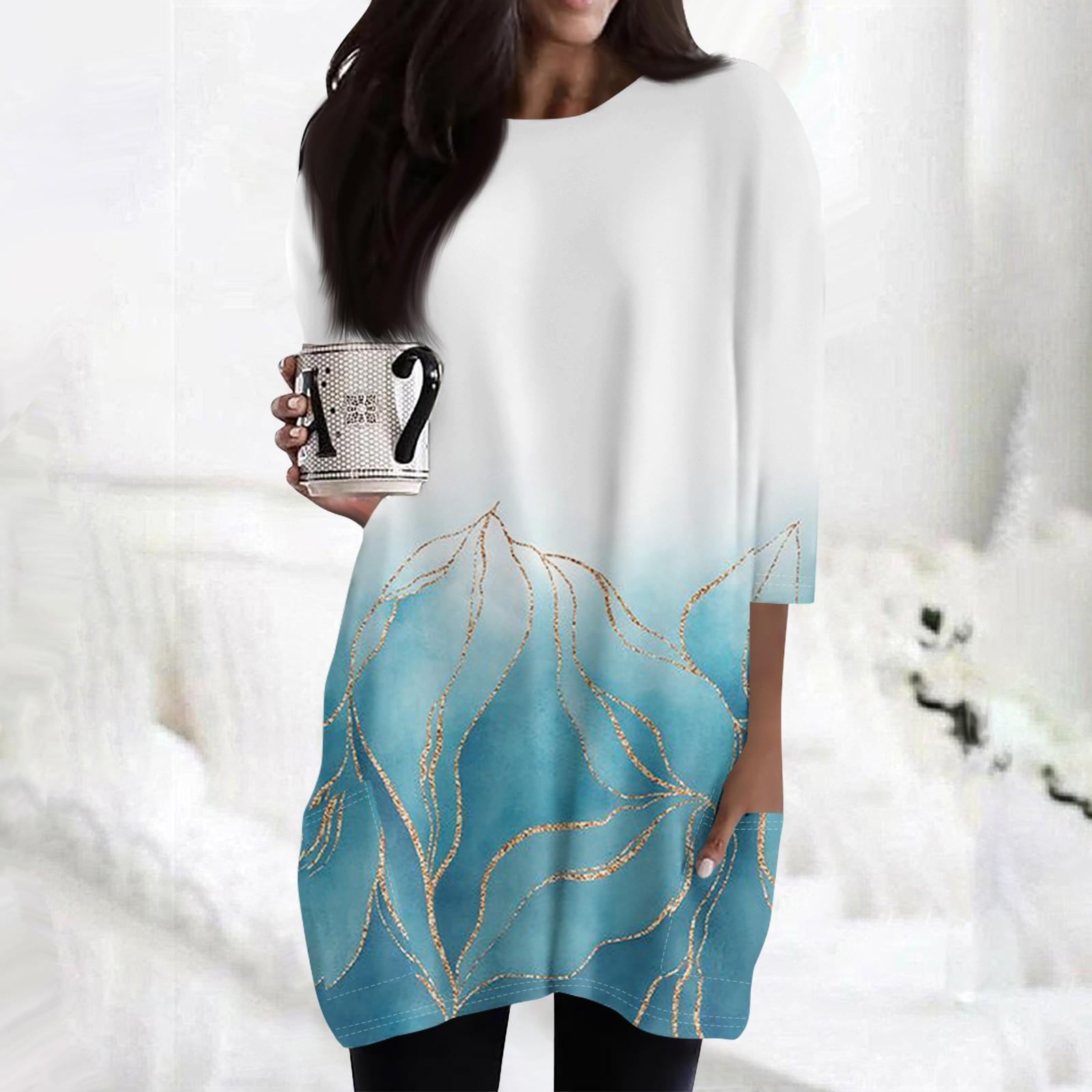 Женские повседневные рубашки с рукавами 3/4 — фото 7