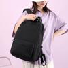 Student Color Solid Backpack With Arcshaped Straps Breathable Gift Schoolbag