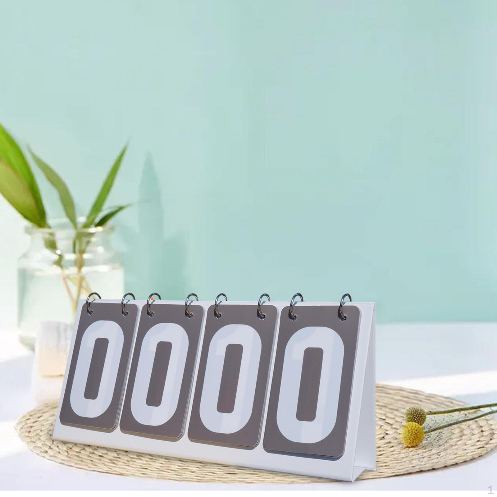 

Табло для подсчета очков с переворачивающимся дисплеем, настольный счетчик очков для волейбольных мероприятий серый