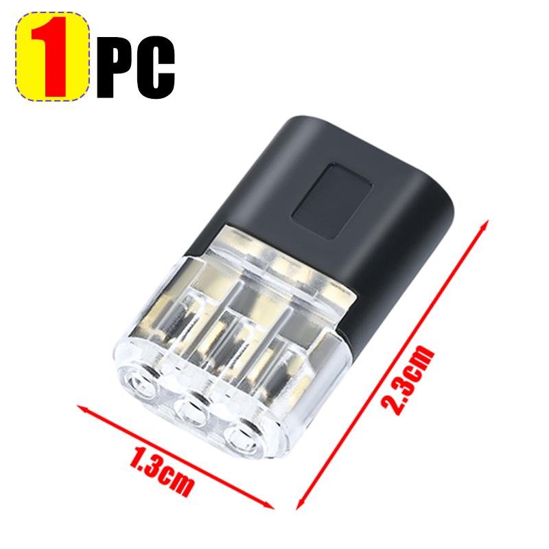 10/1pcs New Electrical Connector 3-Wire Interchangeable Quick Wire Connector Automotive Wire Cable Ribbon Terminal Connector