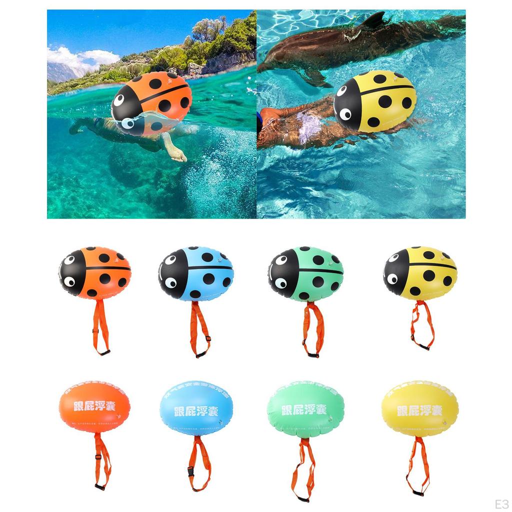 Swim Buoy for Open Water Swimming Belt Bubble Float with Adjustable Waist