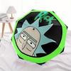 Rick Sanchez Automatic Folding Cute Windproof Umbrella with Sturdy Iron Frame, Portable Compact Travel Umbrella All-Season Use Parties 0807061