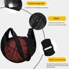 1pc Mesh Basketball Bag with Zipper Pocket & Drawstring Sling - Durable Oxford Fabric, Secure Storage for Sports Equipment