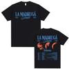 Rap Singer Delaossa La Madruga Tour 2026 Summer New Men Clothing Hip-hop Street Y2K T-shirt Casual Cotton Short Sleeved T-shirt