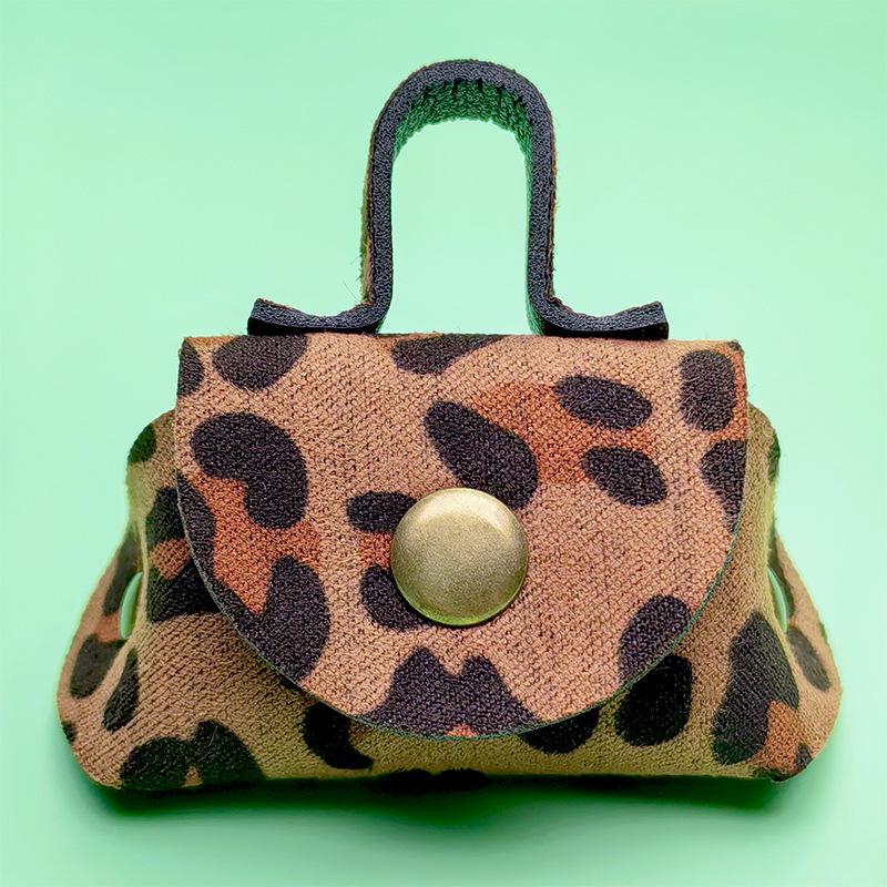 Chic Leather Mini Wallet & Necklace Pendant Earphone Case