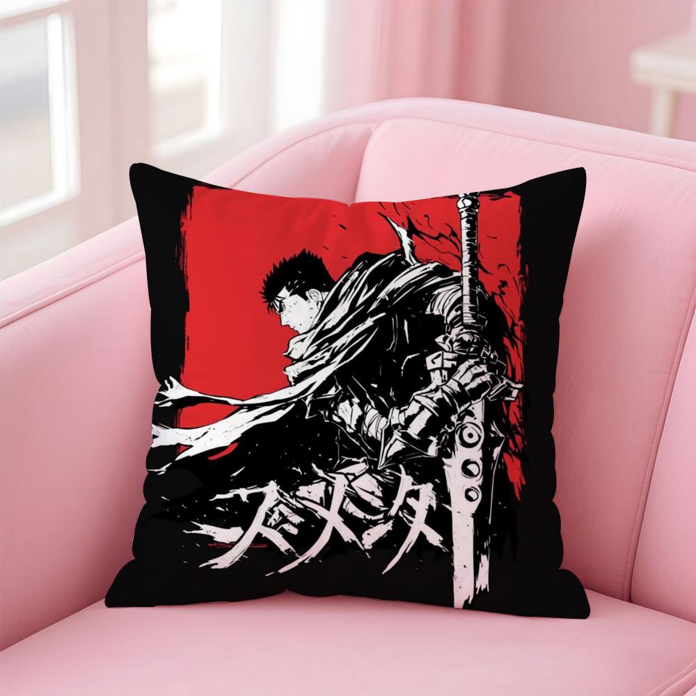 Cool B-BerserkS Cushion Cover Home & Car Multi-Scene Pillow Cover - Reversible, Soft & Durable for Daily Use