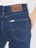 Lee Jeans Varm Denim Kall Storlek S [Officiell] Byxor, Stretch, Väder, Fleecefodrad, Dam, Blå,