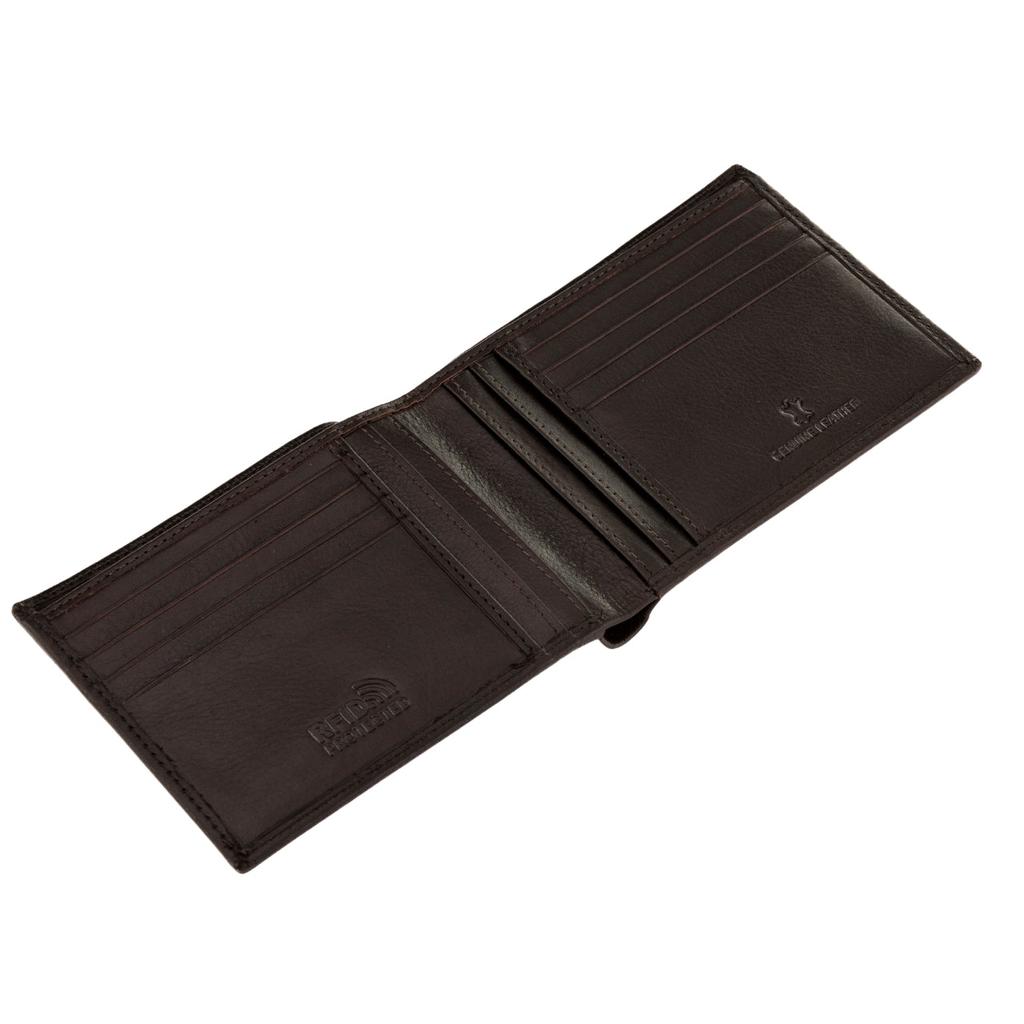 Men' Brown Wings Wallet Made of Genuine Cowhide Leather