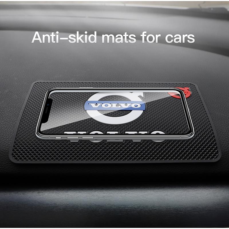 PVC Car Non Slip Mat Dashboard Phone Anti Slip Gel Pad For Volvo Rdesign AWD XC40 S90 V40 S80 V90 T6 V70 XC90 V50 V60 S40 S70 aqe123