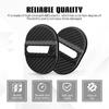 wuyaoyao 4PCS Car Door Latch Lock Cover, Carbon Fiber Car Door Lock Latches Cover, Automotive Door Latch Guard, Self-Adhesive Vehicle Door Latch