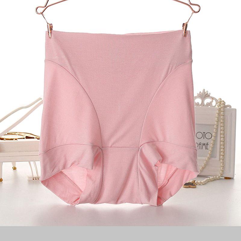 Women's High-Waisted Plus-Size Seamless Tummy Control Extended Boy Shorts Mom Butt-Covering Underwear