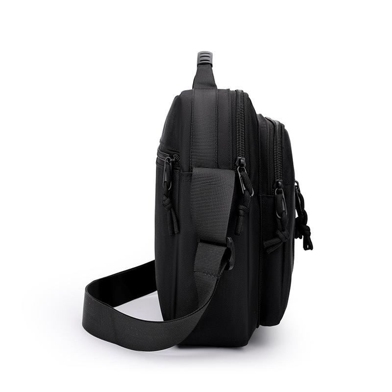 Men's Large Capacity Waterproof Shoulder Bag – Wear-Resistant Crossbody Messenger with Multi-Pockets for Business