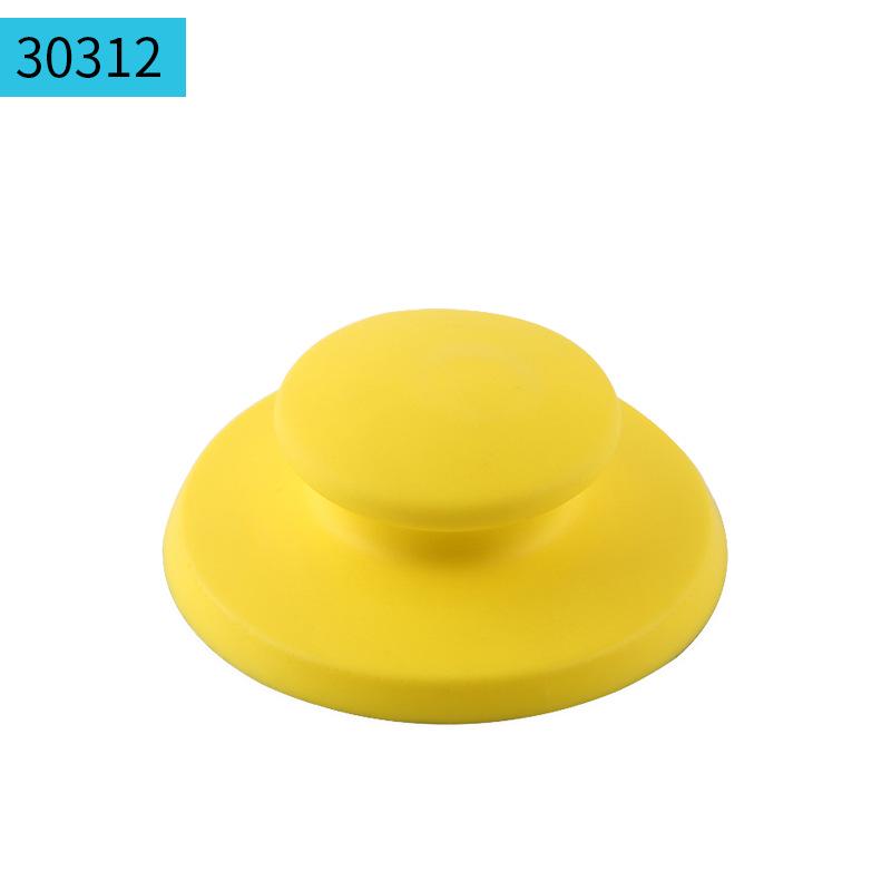 4" 100mm Self-Adhesive PU Foam Hand Grinding Disc for Manual Sanding and Polishing, Yellow