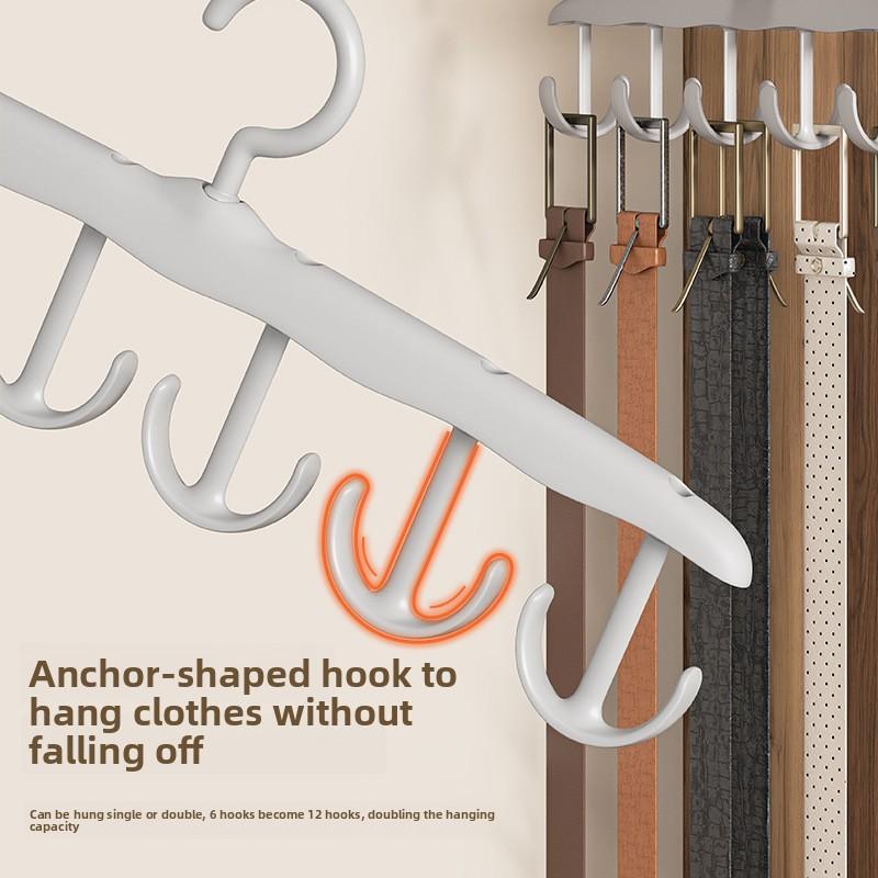 Multifunctional Storage Rack, Underwear Vest, Storage Artifact, Household Dormitory Hook, Rotatable Drying Rack, Sling Hanger.