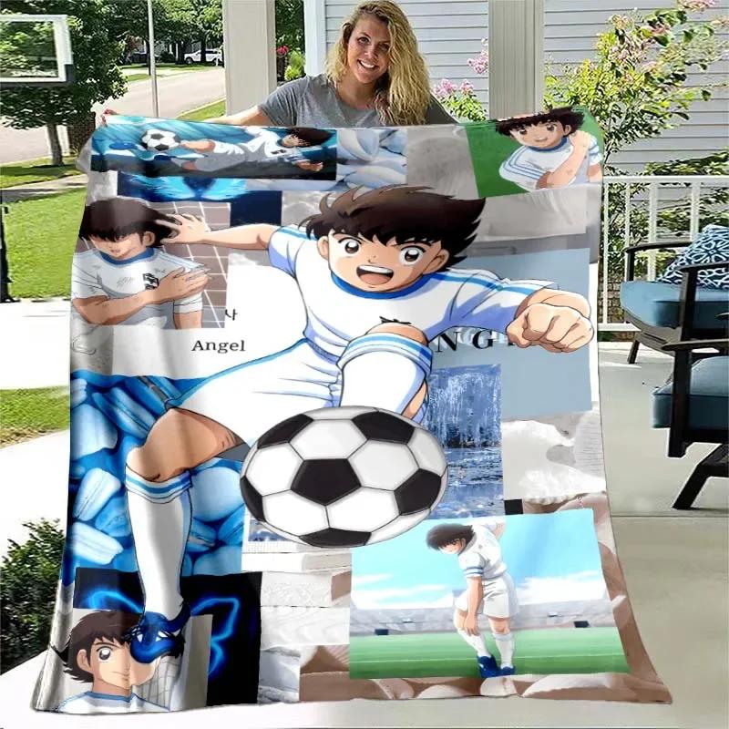 3D Captain Tsubasa Cartoon blankets picnic blanket Warm Flannel blankets Soft and comfortable blanket bed linings Birthday Gift