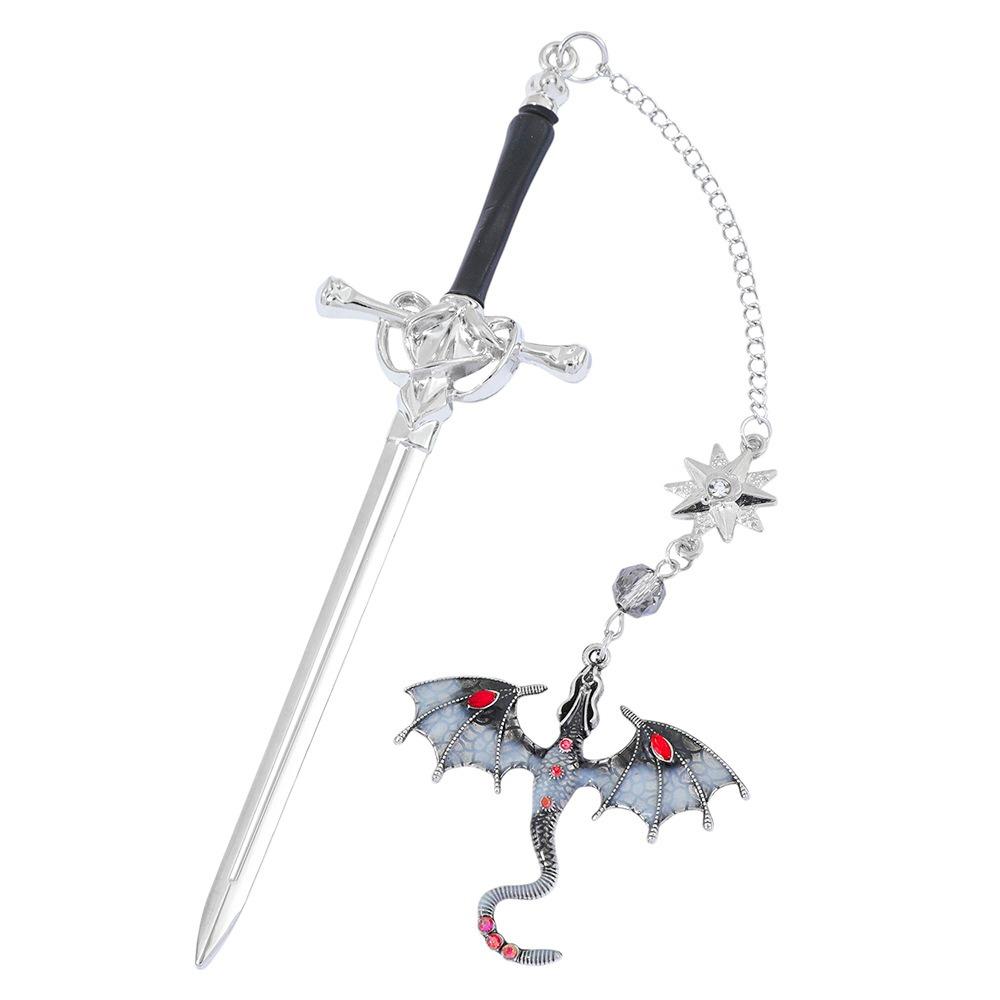 Creative Metal Bookmark Sword Dragon DIY Reading Book Clip Book Lovers Gift Pagination Mark School Office Supplies