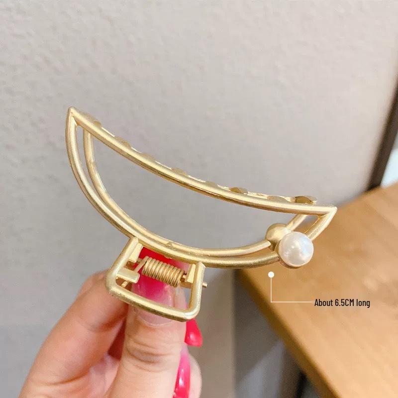 High-End Large Metal Claw Hair Clip for Women - Elegant Updo Accessory