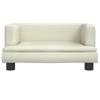 Kids  Sofa Cream 60x40x30 Cm Artificial Leather