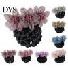 Hairpin Hair Bun Net Elegant Lace Flower Cover Professional Crochet Hairstyle Hollow Out Lady Ballet Career Hairband Accessories