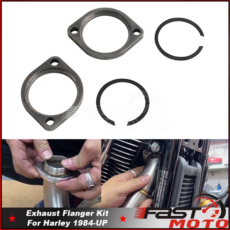 Motorcycles Exhaust Flange Gasket Seal Install Kit 65328-83 65325-83 For Harley Big Twin Dyna Sportster Softail Touring 1984-UP
