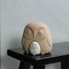 Modern Minimalist Ceramic Owl Figurine Creative Home Decor for Living Room Desktop