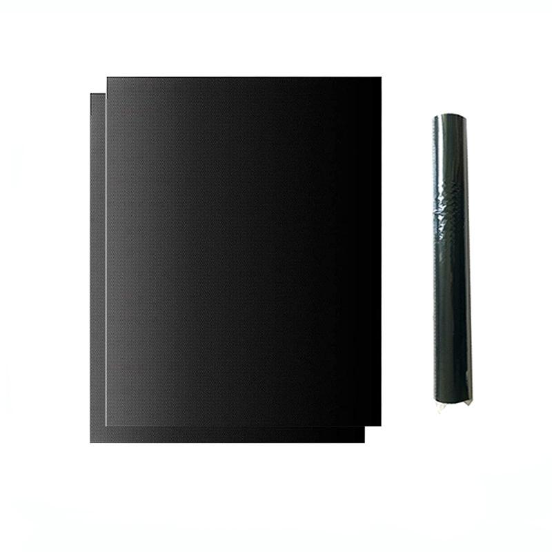 

2Pcs oven mat microwave oven mat glass fiber high temperature resistant non-stick barbecue mat чорний