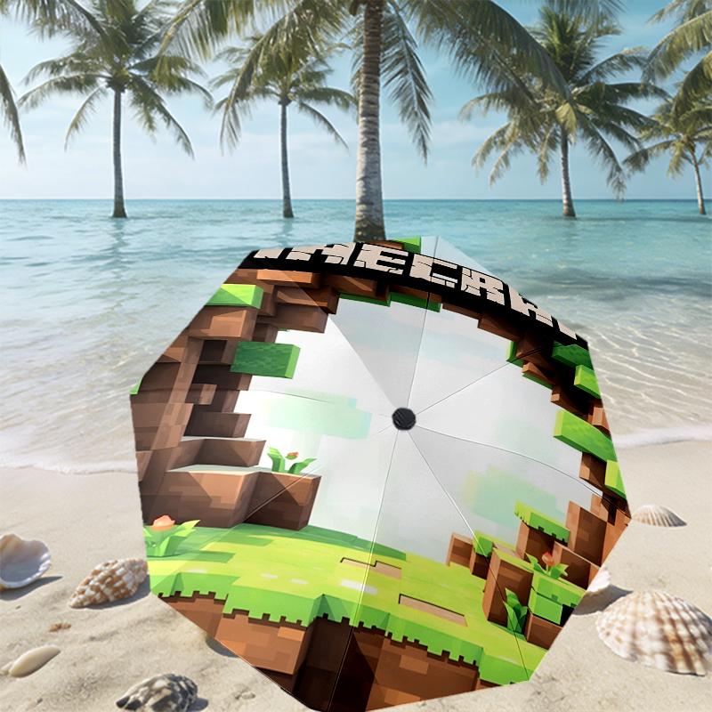 Gamer Print Umbrella Automatic Opening/ Closing - Portable Foldable Design - Daily Use for Travel/Outdoor - Gift for Birthday