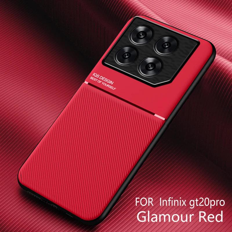 Case For Infinix GT20 Pro Leather Texture Magnetic Slim Matte Cover For Infinix GT 20 Pro GT20Pro Shockproof Bumper Funda