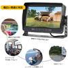 SEMHALF AHD Backup Camera Monitor Dual IPS LCD Ultra Night IP69 Dustproof and Guide Line Switchable Normal and Mirrored Compatible with 12V To Wide