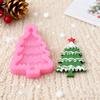 2025 Christmas Cartoon Snowman Tree Merry Christmas Silicone Cake Mold