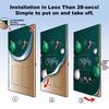 Four-Sided Stretch Christmas Door Cover - Easy Install with Festive Pattern
