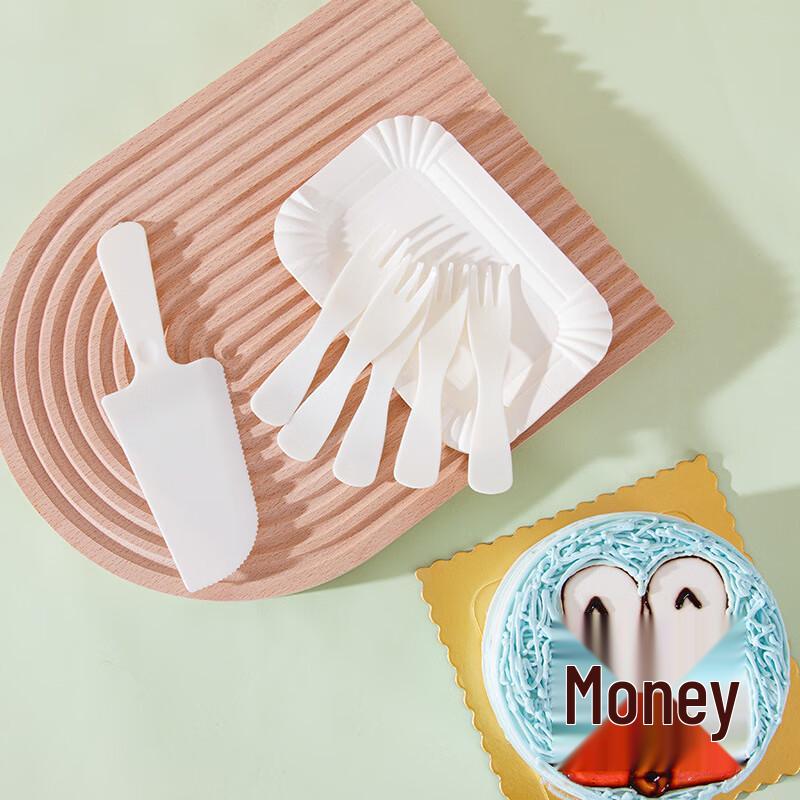 

Disposable Birthday Cake Plate and Cutlery Set