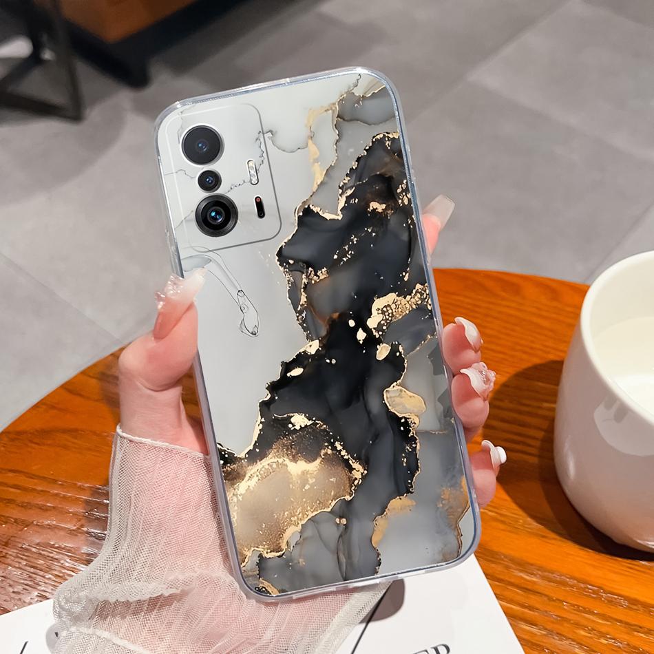 Phone Case For Xiaomi 11T Pro Creative Tag Soft TPU Silicone Clear Shockproof Bumper For Xiaomi 11 T Pro 11TPro Back Cover Coque