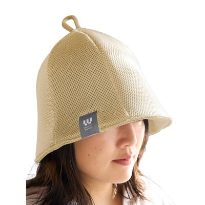 Sauna Hat Drying Double Layered Mesh Ultra Thick Large Deep Mesh 2 Ply Sauna Goods Get Stuffy Extra Thick Quick Drying Washable Sauna Hat Cap Damage