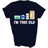 Funny Im This Old 1980s Cassette VHS Floppy Disk Tech Unisex Shirt Gift Men Women