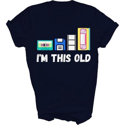 Lustiges Ich bin so alt 1980er Kassette VHS Diskette Technik Unisex Shirt Geschenk Männer Frauen