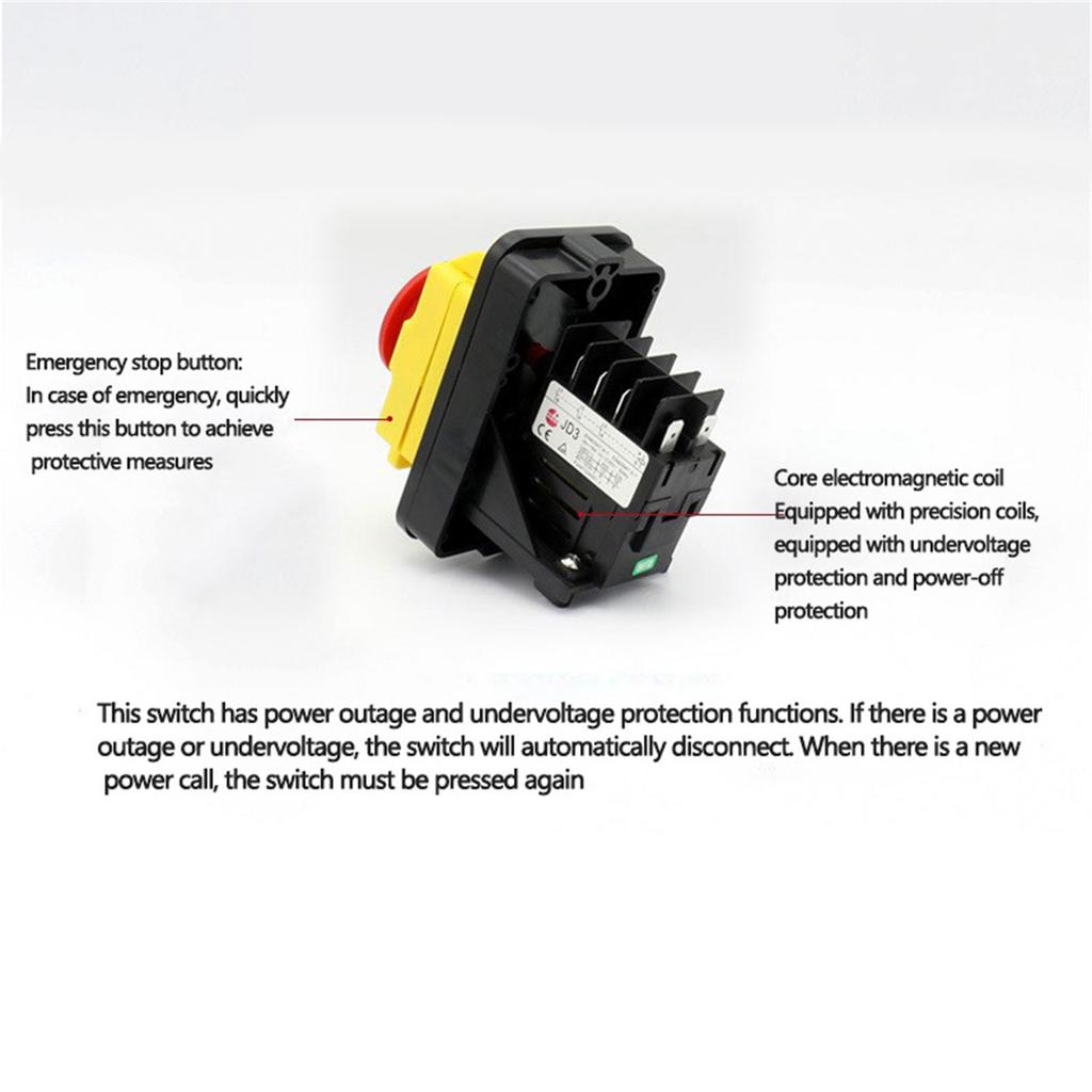 Industrial Equipment Switches Reliable & Safe Operation Pushbutton 16/12A Electromagnetic Switches 230/400V Switches
