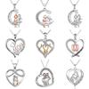Trendige Herz Halskette für Männer Frauen Hohl Liebe Anhänger Schlüsselbein Kette Choker Pullover Kette DIY BFF Party Familien Schmuck Geschenke