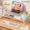 Adjustable Laptop & Monitor Stand with Storage Shelf