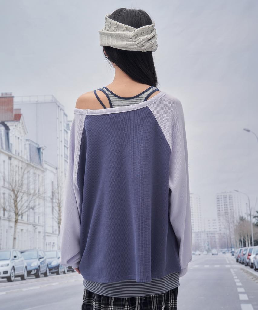 SOMSOC Milli Artwork Raglan Top_Lavender