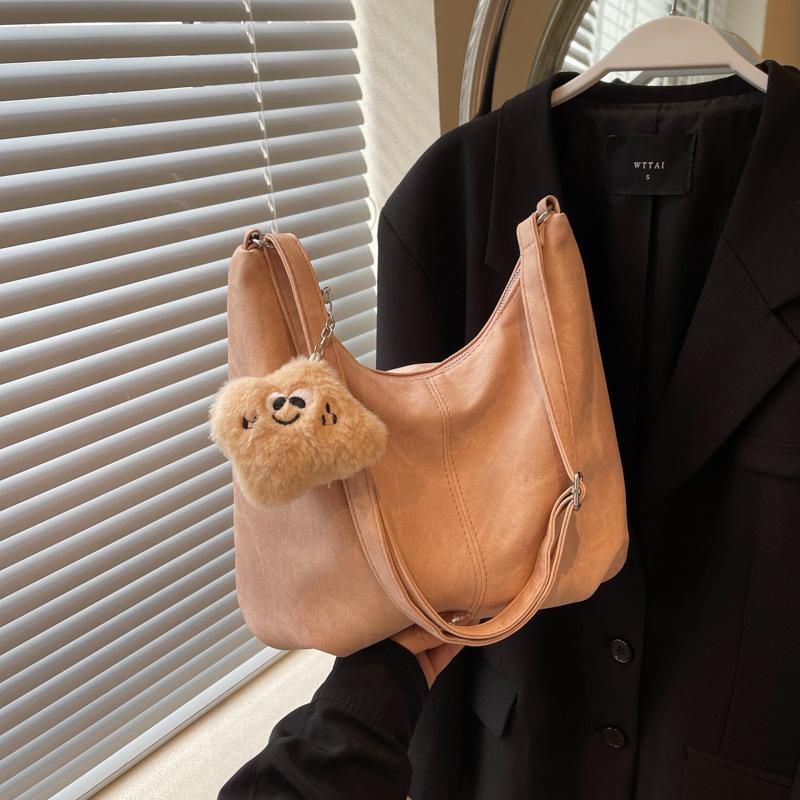 

Жіноча сумка через плече 2024, нова літня корейська версія, популярна сумка через плече, велика місткість, дорожня сумка, сумка для пельменів рожевий