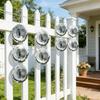 10/1Pcs Bird Deterrent Pendant Reflective Wind Spinner Outdoor Garden Decoration Shiny Wind Spinner Birds Repellent Device