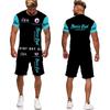 Mode lettre imprimer hommes T-shirts/Shorts/ensembles T-Shirts décontractés tenues de Couple Jogging vêtements de rue Hip Hop 2 pièces survêtement