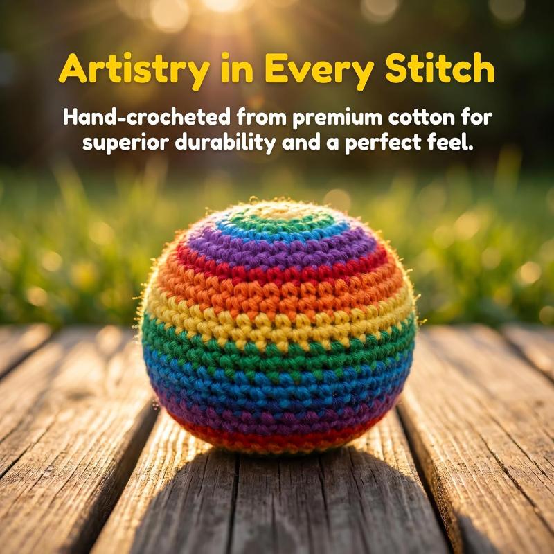 1/4Pcs Outdoor Soft Handmade Footbag Sacks Juggling Balls Durable For Kids Group Playing Activities