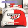 Bilbao logo Patrón Juego de Ropa de Cama Colcha Colcha Funda de Almohada Decoración del Hogar Regalo de Cumpleaños (1 * funda nórdica + 2 * fundas de almohada, sin núcleo)